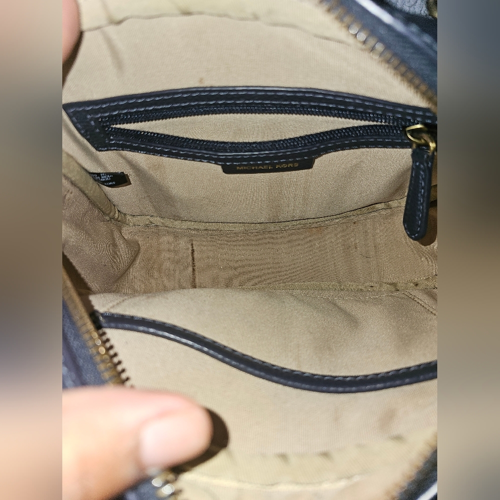 Michael Kors Ginny Medium Woven Leather Crossbody - Picture 8 of 8